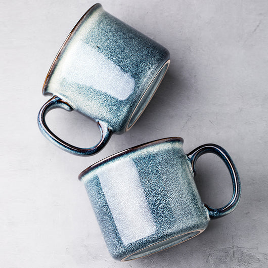 Taza Cerámica Vintage Azul Sydney Estilo Europeo - Image 12