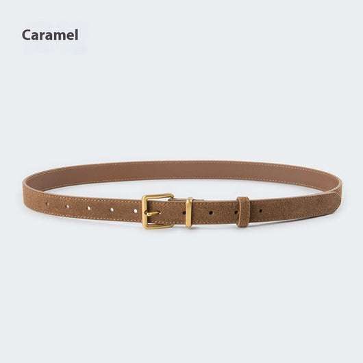 Cinturón de Cuero Gamuza Retro para Mujer - Piel de Res Premium - Image 10