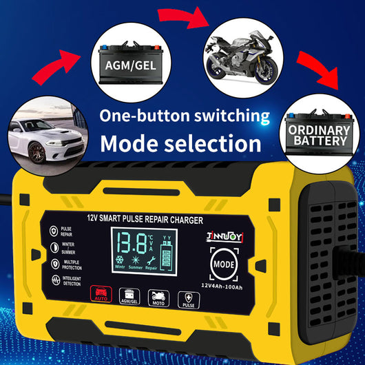 Cargador Inteligente 12V para Baterías de Auto y Moto - Image 3