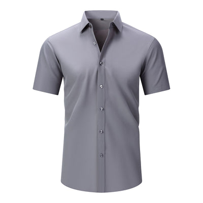 Camisa Elástica Manga Corta para Hombre Talla Grande - Image 8