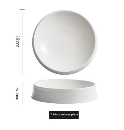 Plato de Cerámica Blanca con Diseño Irregular - Image 12