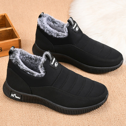 Zapatos de Algodón Pekín Clásicos para Hombre con Forro Grueso - Image 6