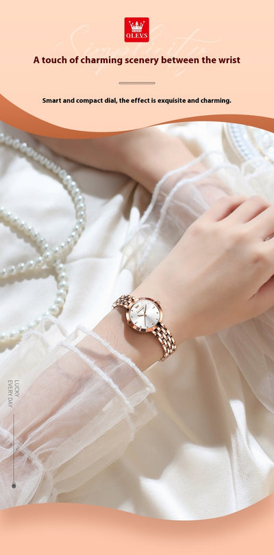 Reloj de Cuarzo Resistente al Agua para Mujer - Diseño Elegante y Simple - Image 10