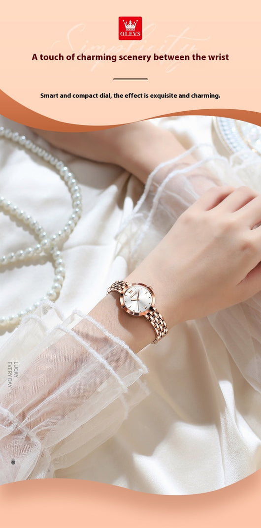 Reloj de Cuarzo Resistente al Agua para Mujer - Diseño Elegante y Simple - Image 10