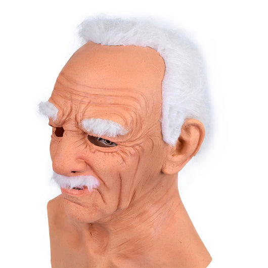 Máscara de Cabeza Calva de Abuelo - Cobertura Látex Realista - Image 22
