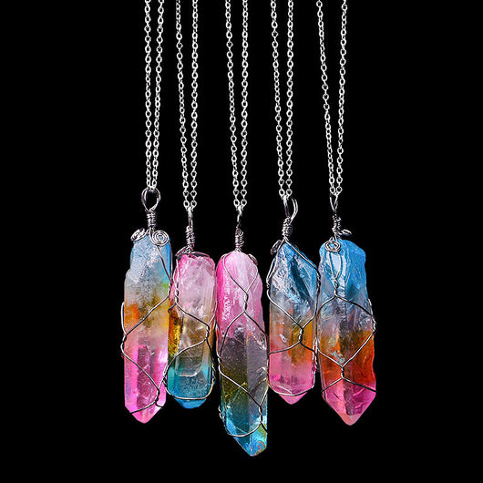Cristal Hexagonal Natural de Siete Colores Enrollado - Image 20