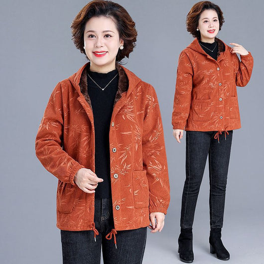 Abrigo Acolchado con Capucha para Mujer Madura - Chaqueta Térmica Forrada en Fleece - Image 2