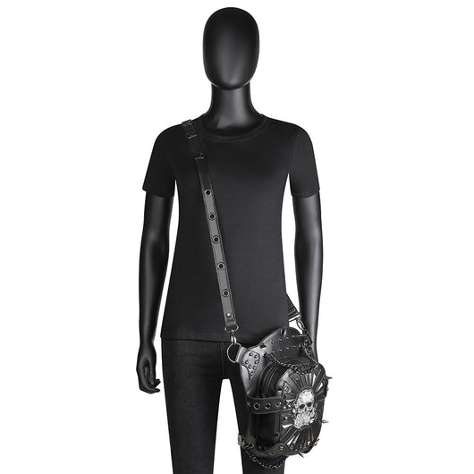 Bolso Bandolera Punk Calavera Multifuncional - Image 8
