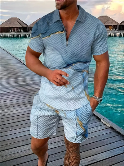 Conjunto Deportivo Polo y Shorts para Hombre - Image 18
