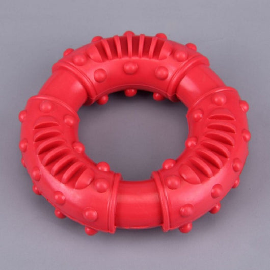 Juguete Interactivo Limpiador de Dientes para Perros - Anillo Masticable de Goma - Image 4