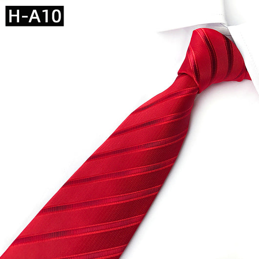 Corbata de Poliéster para Bodas y Celebraciones en Rojo - Image 6