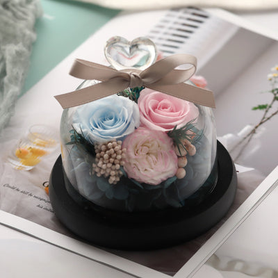 Caja de Regalo Rosa Eterna con Tapa de Cristal - Flor Inmortal para Día de Amor - Image 10