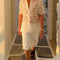 Conjunto de Blusa y Shorts con Encaje Floral Blanco