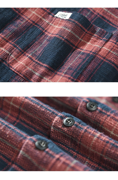 Camisa Casual de Cuadros para Hombre - Manga Larga Primavera Otoño - Image 14