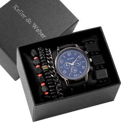 Conjunto de Regalo Reloj de Moda para Hombre con Pulsera Cuarzo - Image 4