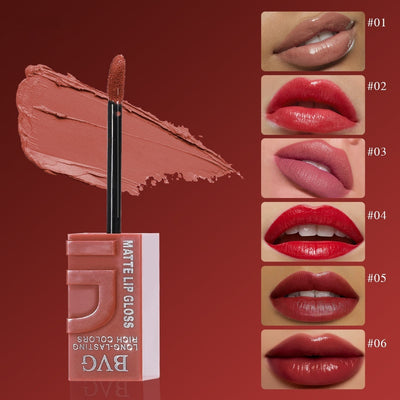 Set de Lacas de Labios Mate Larga Duración - Fórmula Antidesvanecimiento - Image 11