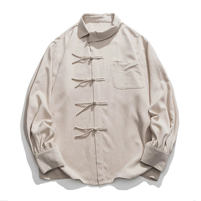 Camisa Tang Retro Fusión Moderna - Estilo Chino Contemporáneo - Image 2