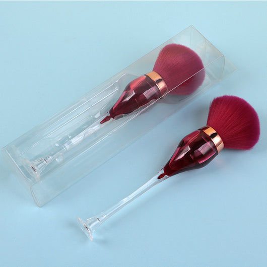 Brocha de Maquillaje Fluida Forma Copa de Vino - Aplicador Profesional de Polvo y Rubor - Image 12