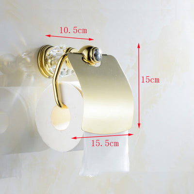 Dispensador de Papel Higiénico y Toallas de Mano Dorado Premium - Image 6