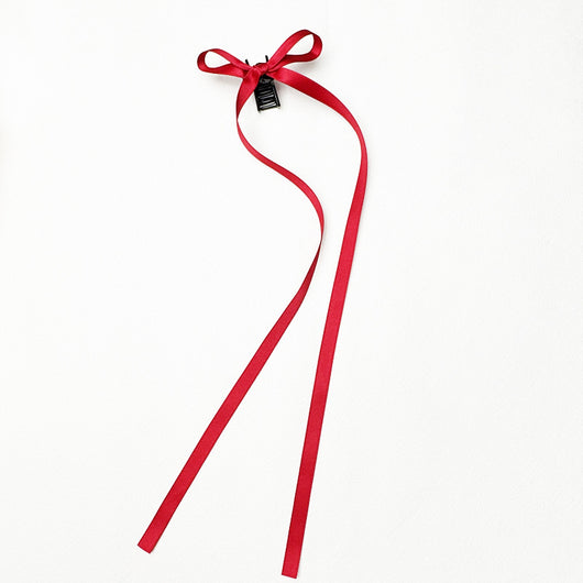 Pinza para Cabello Tipo Garra con Moño de Cinta de 36cm - Poliéster Algodón - Image 10