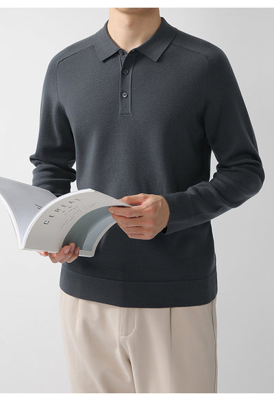 Suéter de Punto Casual en Lana de Cordero - Diseño Liso y Moderno - Image 17