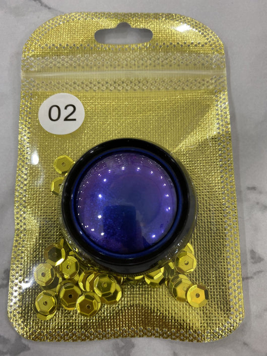 Sombra de Ojos Camaleón con Brillo Diamantado y Efecto Luz Cambiante - Image 25