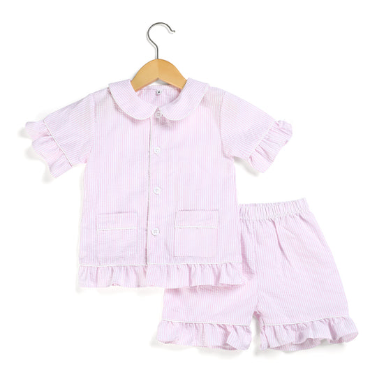 Conjunto de Pijama Infantil Seersucker Ligero - Image 3