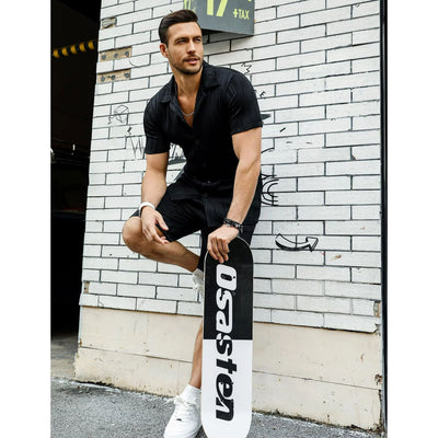 Conjunto Deportivo Hombre: Camiseta y Shorts con Patrón Onda Transpirable - Image 15