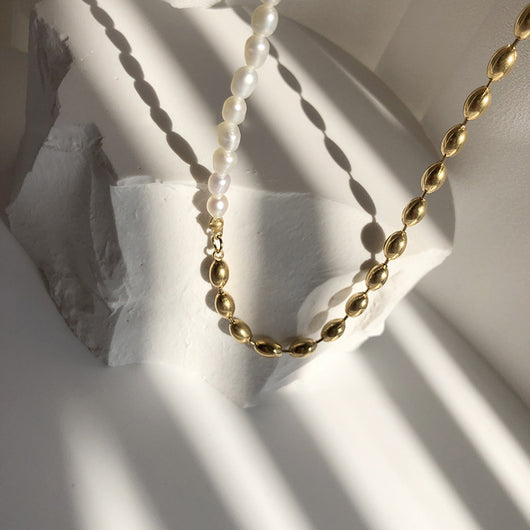Collar de Perlas de Agua Dulce con Cierre de Barril Mecánico - Image 3
