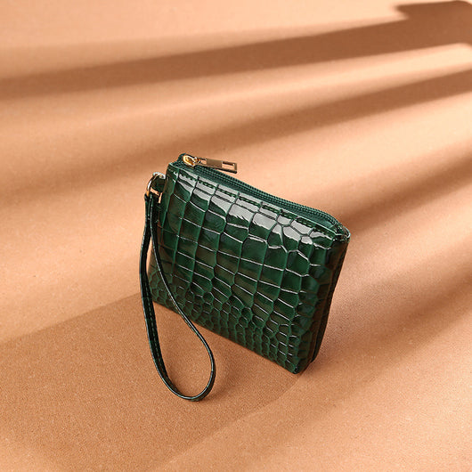 Cartera Clutch de Cuero PU Color Sólido