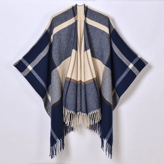 Chal con Borlas y Diseño Escocés Jacquard - Image 11