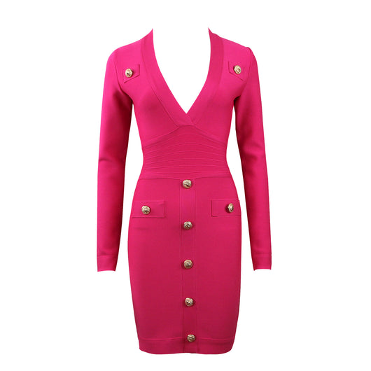 Vestido Elegante Entallado de Manga Larga para Mujer - Image 17