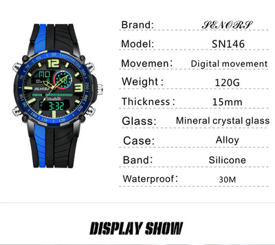 Reloj Deportivo Multifunción con Doble Pantalla para Hombre - Image 11