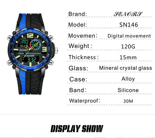 Reloj Deportivo Multifunción con Doble Pantalla para Hombre - Image 11