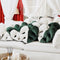 Almohada Lumbar Monstera Blanca - Cojín Decorativo para Sofá y Cama