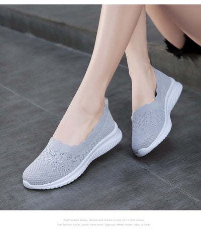 Zapatos Deportivos Tejidos Voladores Talla Grande para Mujer - Image 15