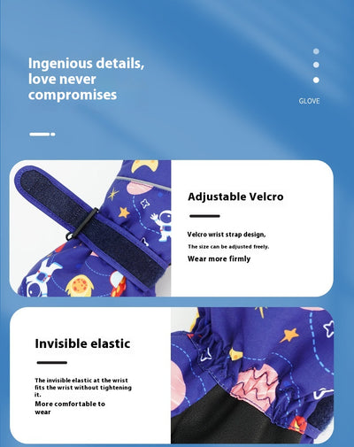 Chamarra Impermeable Acolchada de Terciopelo para Niños y Niñas - Image 26