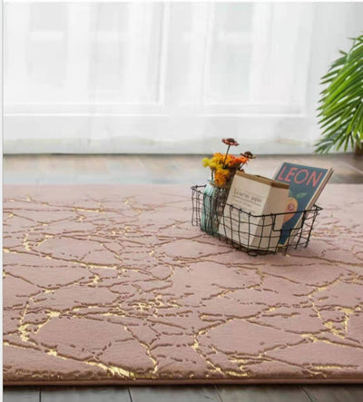Tapete Absorbente de Textura Mármol con Pelaje de Conejo Premium - Image 9