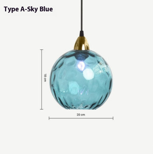 Lámpara Colgante de Cristal Ondulado con Diseño Minimalista Moderno - Image 4