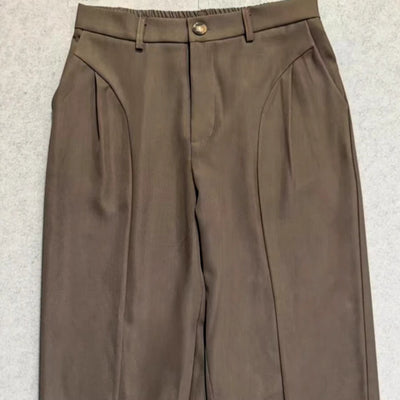 Pantalones Machete de Cintura Alta y Pierna Ancha para Hombre - Image 3