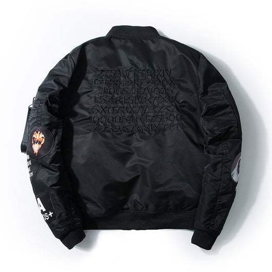 Chaqueta Bomber de Trabajo Acolchada con Bordados - Image 9