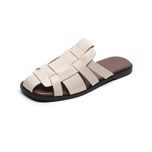 Sandalias Tejidas Planas para Mujer - Cómodas para Exterior - Image 4