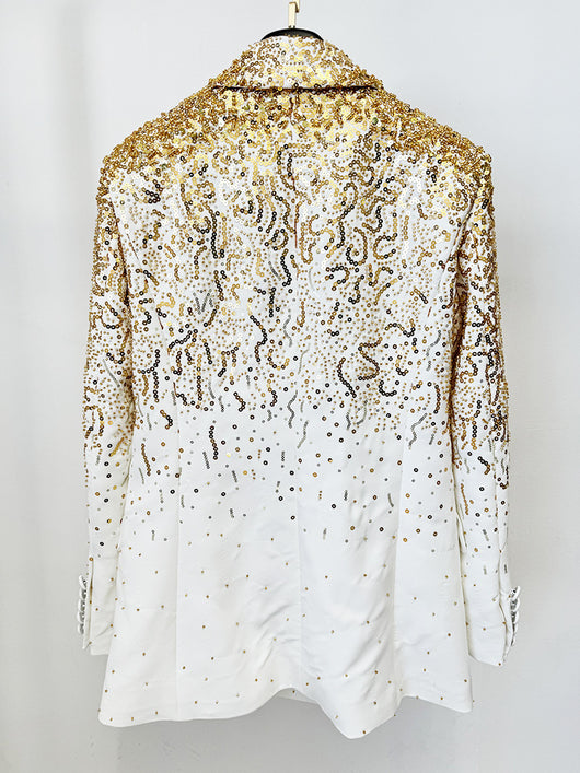 Blazer Doble Botonadura con Detalles Degradados - Image 14