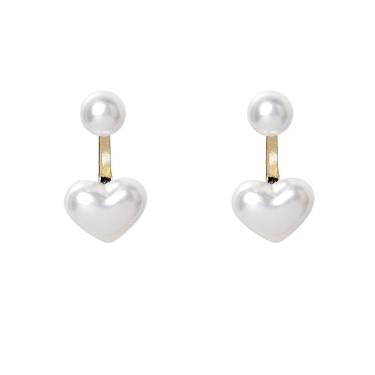 Aretes Elegantes de Perla y Corazón - Image 7