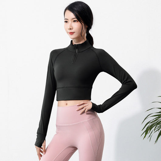 Blusa Ajustada de Manga Larga para Yoga y Running - Image 10