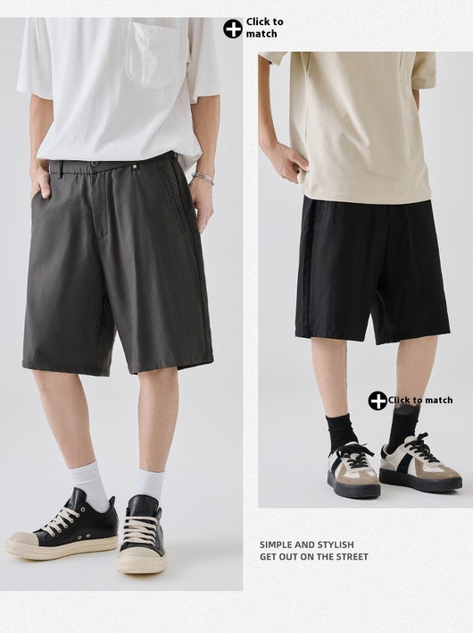 Shorts Casuales de Lyocell para Hombre - Comodidad de Verano Premium - Image 10