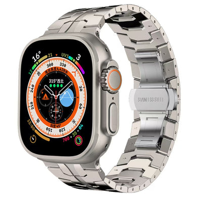 Reloj Inteligente Bow Buckle IWatch 8 Acero Inoxidable con Correa Metálica - Image 13