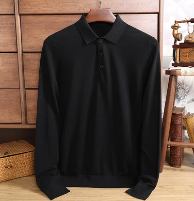 Camiseta Manga Larga de Seda Morera para Hombre - Básico Liso - Image 12