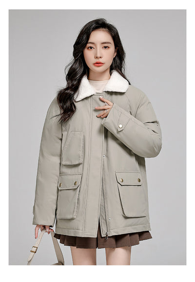 Chaqueta Acolchada Suelta Estilo Coreano en Algodón - Image 14