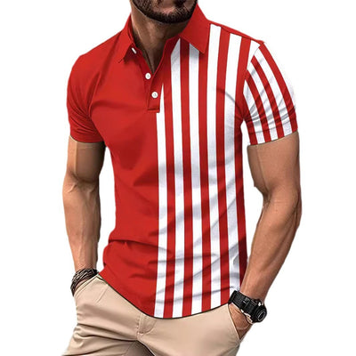 Polo Ejecutivo con Estampado a Rayas para Hombre - Image 5